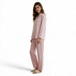 JOANNA F293363 Classic Button Down Pajama Set