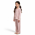 JOANNA F491124T , F891124T Girls Long Sleeve Button Down Pajama Set