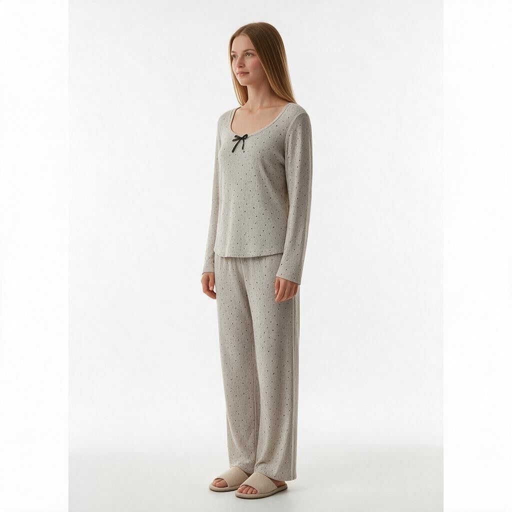 JOANNA 291139T Long Sleeve Pajama Set for Women