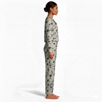 JOANNA F216759 Women's 2-Piece Long Sleeve Floral Button-Down Pajama Set