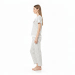 JOANNA F246666BT Women's 2-Piece Short Sleeve Polka Dot Henley Pajama Set