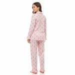 JOANNA 291363 Women's 2-Piece Long Sleeve Frill Trim Pajama Set