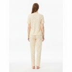 JOANNA 281881BT 2-Piece Pajama Set Short Sleeve Button-Front Top and Pants Soft Printed Sleepwear for Women