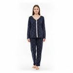 JOANNA 216743BT Women's 3-Piece Pyjama Set Soft Breathable Loungewear Long Sleeve Top, Cami and Pants Cotton Blend Sleepwear