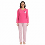 JOANNA 26244 Comfortable Long Sleeve Pajama Set for Loungewear