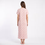 JOANNA F746635 Women's Printed Short Sleeve V-Neck Nightgown