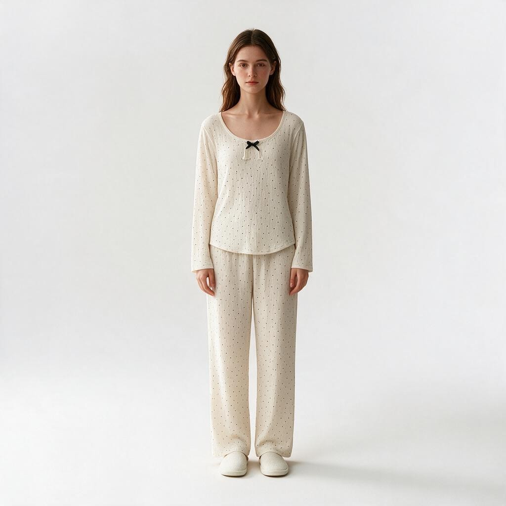 JOANNA 291139T Long Sleeve Pajama Set for Women