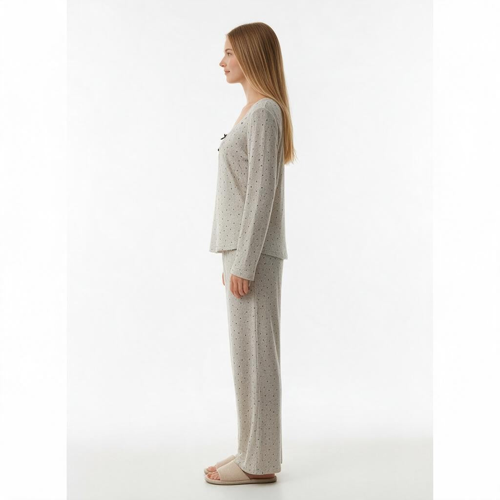 JOANNA 291139T Long Sleeve Pajama Set for Women