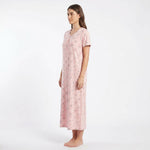 JOANNA F746635 Women's Printed Short Sleeve V-Neck Nightgown