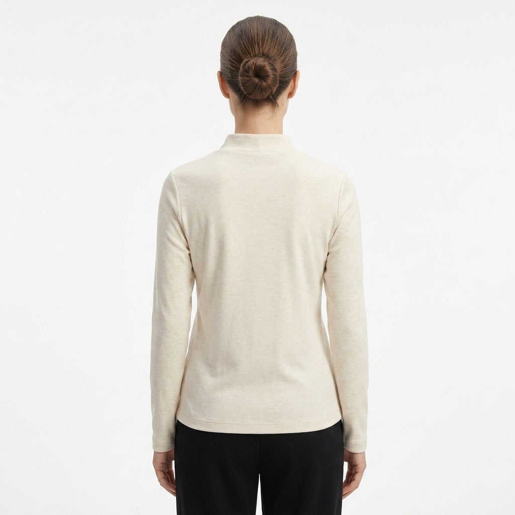 JOANNA SZ2292 Long Sleeve High Neck Loungewear Top