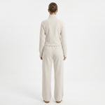 JOANNA SZ2179T Zip-Up High Neck Jacket & Wide-Leg Pants Tracksuit Set