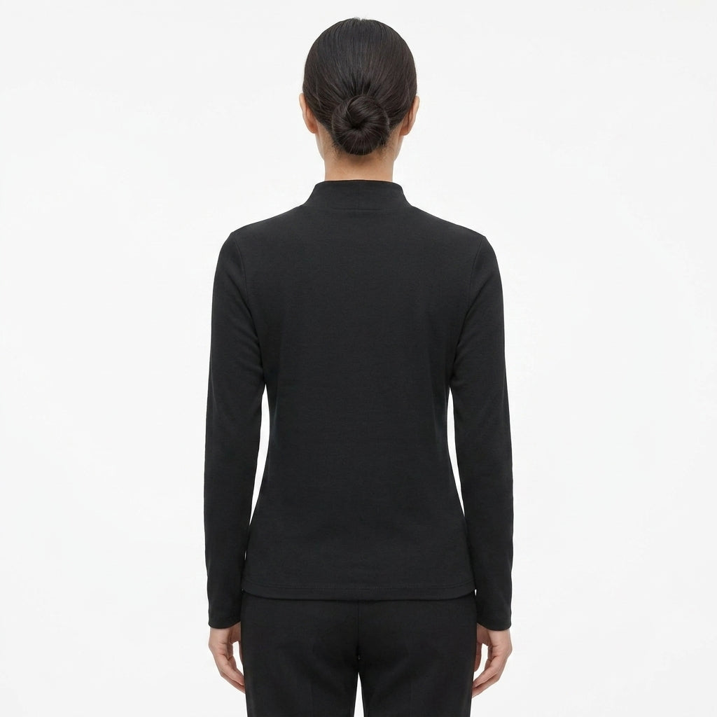 JOANNA SZ2294 Long Sleeve High Neck Loungewear Top