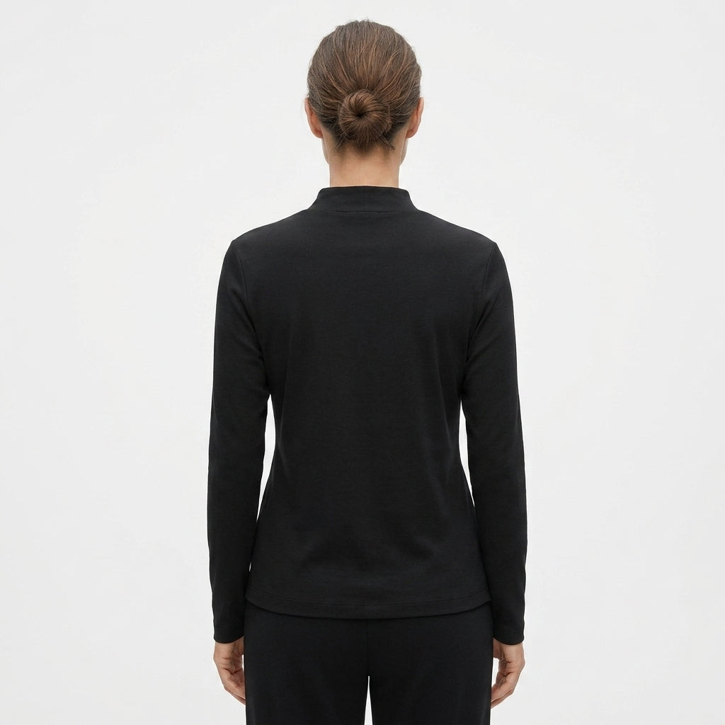 JOANNA SZ2291 Long Sleeve Mock Neck Thermal Top