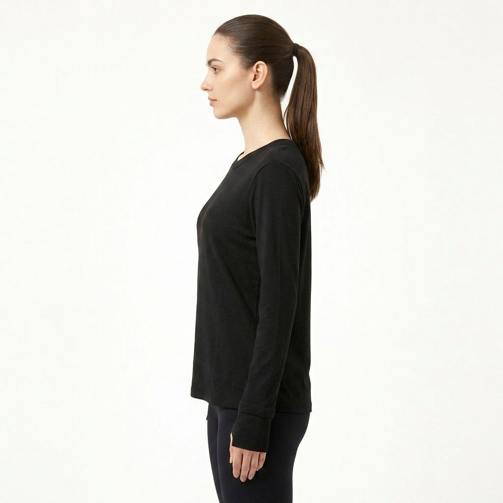 JOANNA SZ2334 Long Sleeve Crewneck Loungewear Top