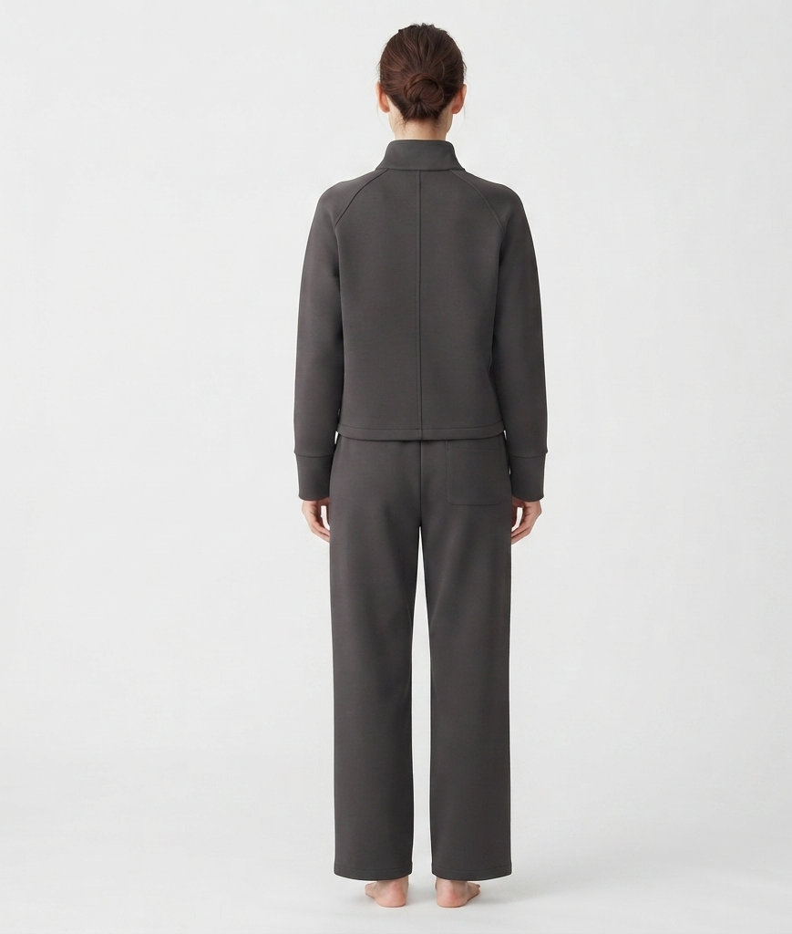 JOANNA SZ2178T Zip-Up Stand Collar Tracksuit Loungewear Set