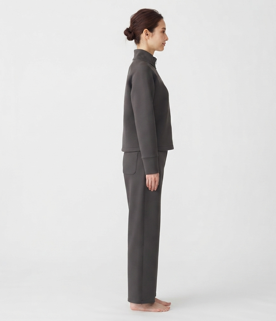 JOANNA SZ2178T Zip-Up Stand Collar Tracksuit Loungewear Set