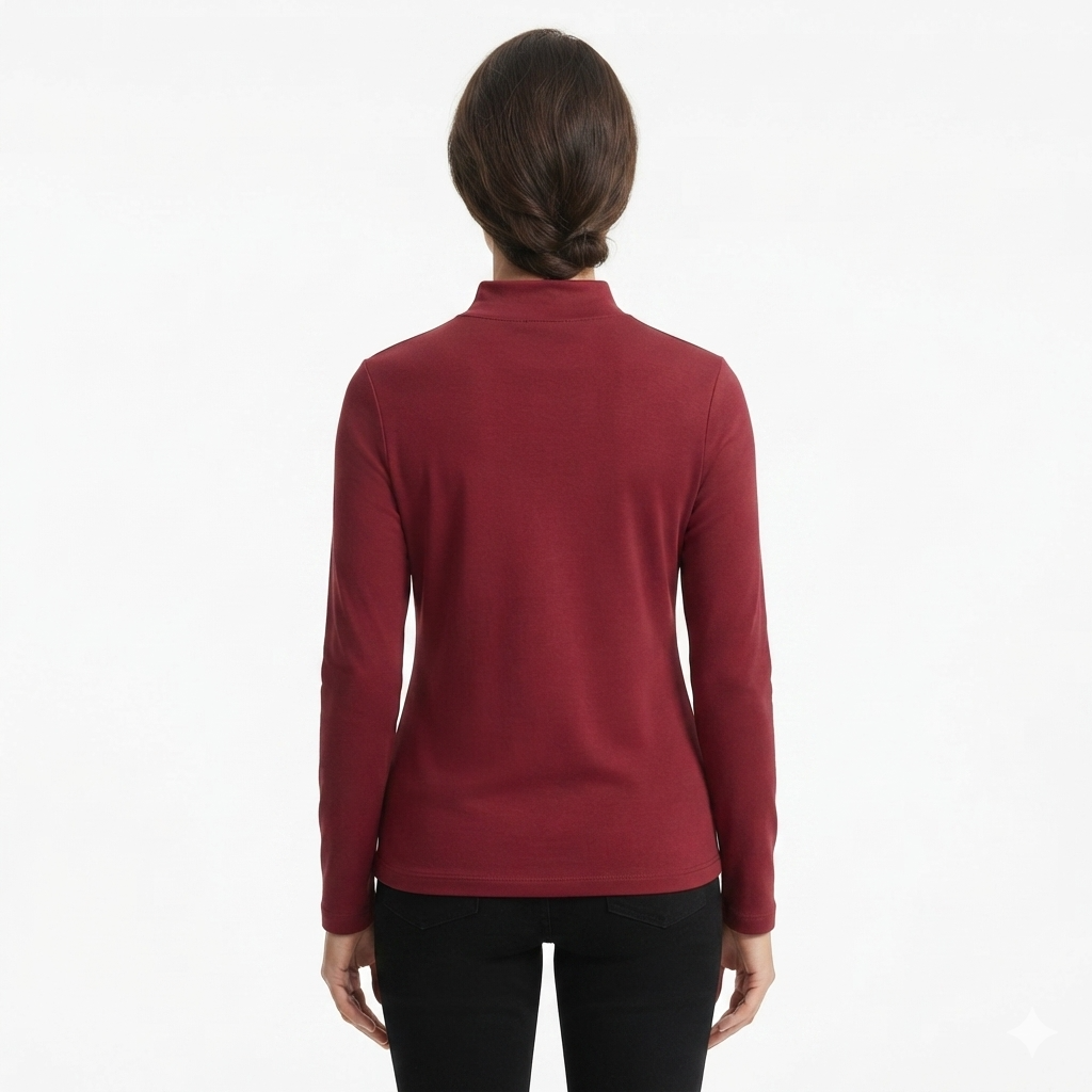 JOANNA SZ2293 Long Sleeve High Neck Loungewear Top