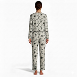 JOANNA F216759 Women's 2-Piece Long Sleeve Floral Button-Down Pajama Set
