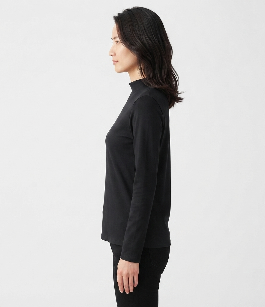 JOANNA SZ2295 Long Sleeve High Neck Loungewear Top