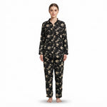 JOANNA F216759 Women's 2-Piece Long Sleeve Floral Button-Down Pajama Set