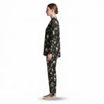 JOANNA F216759 Women's 2-Piece Long Sleeve Floral Button-Down Pajama Set