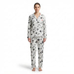 JOANNA F216759 Women's 2-Piece Long Sleeve Floral Button-Down Pajama Set