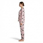 JOANNA F216759 Women's 2-Piece Long Sleeve Floral Button-Down Pajama Set