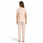 JOANNA F246669BT Women's 2-Piece All-Over Printed Short Sleeve Pajama Set