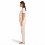 JOANNA F246669BT Women's 2-Piece All-Over Printed Short Sleeve Pajama Set