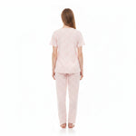 JOANNA F246669BT Women's 2-Piece All-Over Printed Short Sleeve Pajama Set