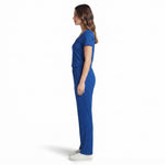 JOANNA F281406BT Women's 2-Piece Short Sleeve V-Neck Ribbed Pajama Set