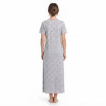 JOANNA F746635 Women's Printed Short Sleeve V-Neck Nightgown