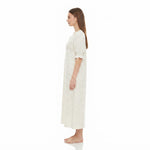 JOANNA F746665 Women's Printed Short Sleeve V-Neck Nightgown with Elastic Cuffs