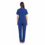 JOANNA F281404BT Women's 2-Piece Short Sleeve Pajama Set with Contrast Piping