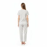 JOANNA F246666BT Women's 2-Piece Short Sleeve Polka Dot Henley Pajama Set