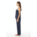 JOANNA 216743BT Women's 3-Piece Pyjama Set Soft Breathable Loungewear Long Sleeve Top, Cami and Pants Cotton Blend Sleepwear