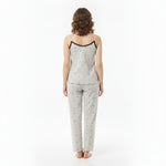 JOANNA 216743BT Women's 3-Piece Pyjama Set Soft Breathable Loungewear Long Sleeve Top, Cami and Pants Cotton Blend Sleepwear