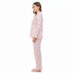 JOANNA 291363 Women's 2-Piece Long Sleeve Frill Trim Pajama Set