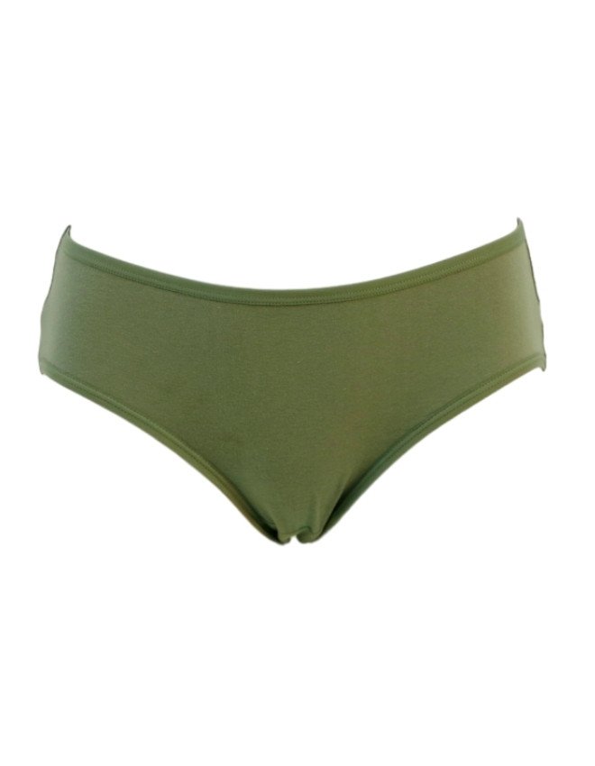 Women's Floral & Butterfly Design Mid Rise 6-Pack Panties, Multicolor - Olive