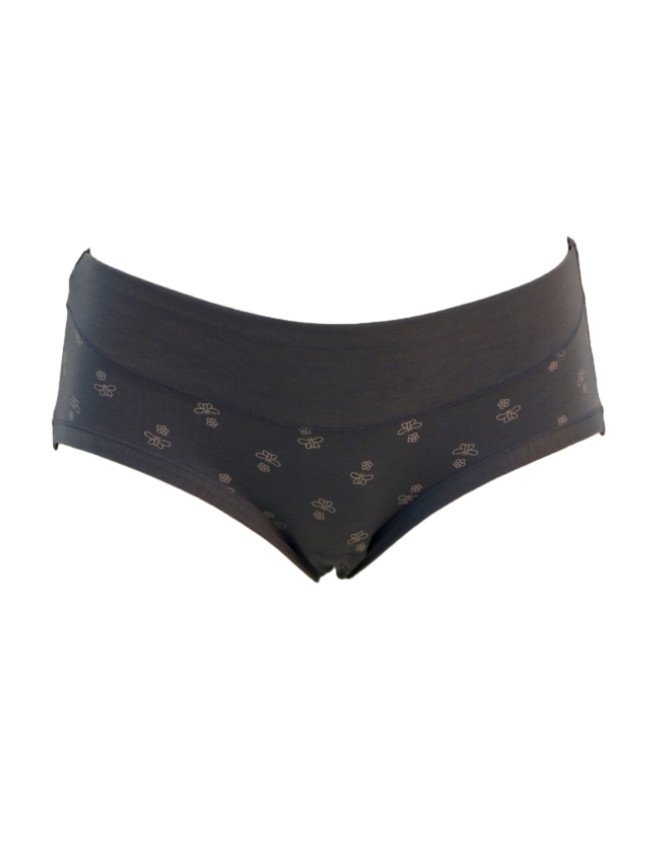 Women's Floral Design Mid Rise 3-Pack Panties, Multicolor - Navy