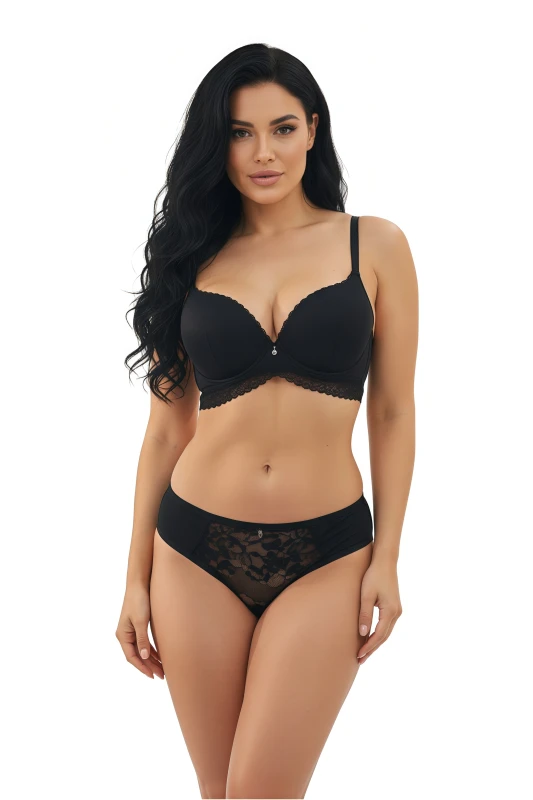 Women's Everyday Comfortable Bra & Panty Set Seamless, Breathable, and Lightweight Lingerie for Daily Wear Full Coverage Bra for Women - Violet