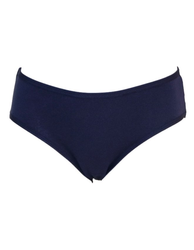 Women's Multiple Design Mid Rise 6-Pack Panties, Multicolor - Navy