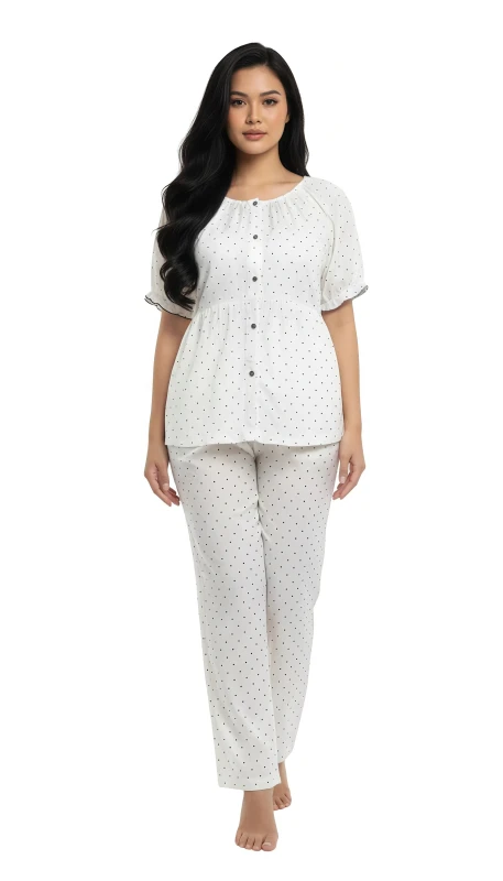 Women's Polka Dot Dream Pajama Set - Gray