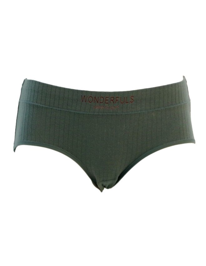 JOANNA Women's Stretch Design Mid Rise 3-Pack Panties, Multicolor - Olive
