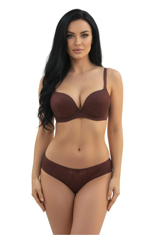 Women's Everyday Lingerie Set Seamless, Full Coverage Bra & Panty | Lightweight, Breathable Innerwear for Daily Use - Maroon
