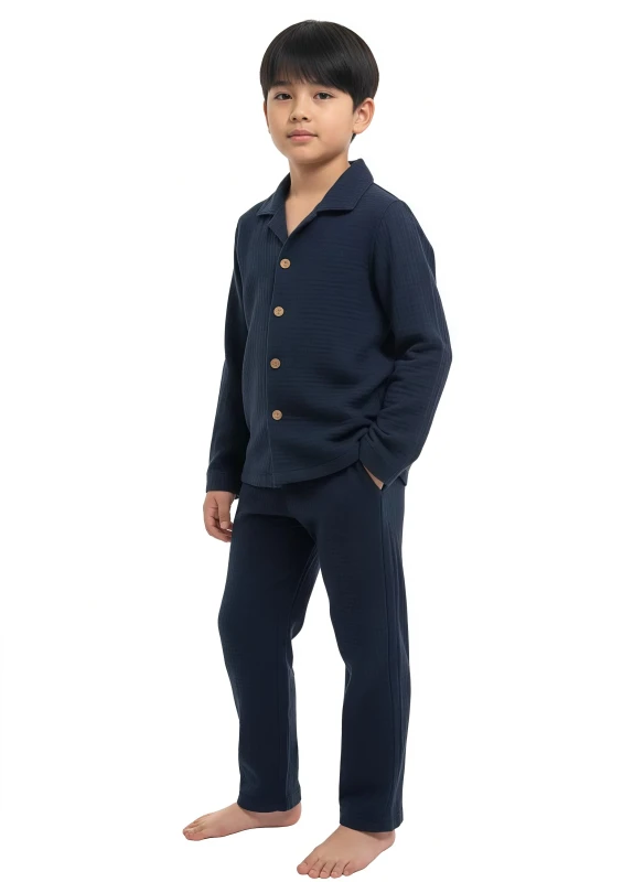 Woven Comfort Boys' Pajama - Navy
