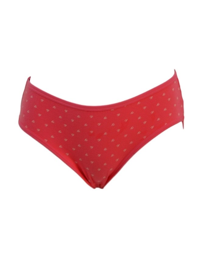 Women's Multiple Design Mid Rise 6-Pack Panties, Multicolor - DeepPink