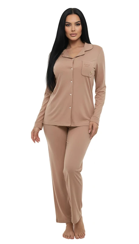Women's Elegant Home Comfort Sleepwear - LightBrown