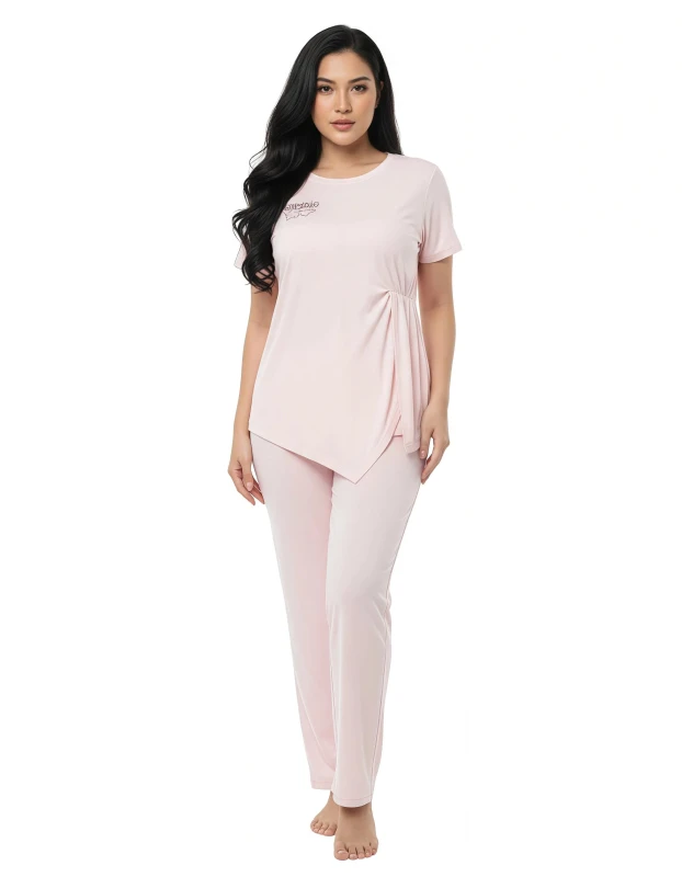 281921T  Ladies' Tie Pajama Set - Pink