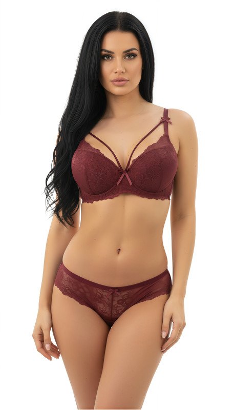 Women's Seamless Everyday Innerwear Set Soft, Lightweight Lingerie for Full Coverage and Daily Comfort - DeepPink